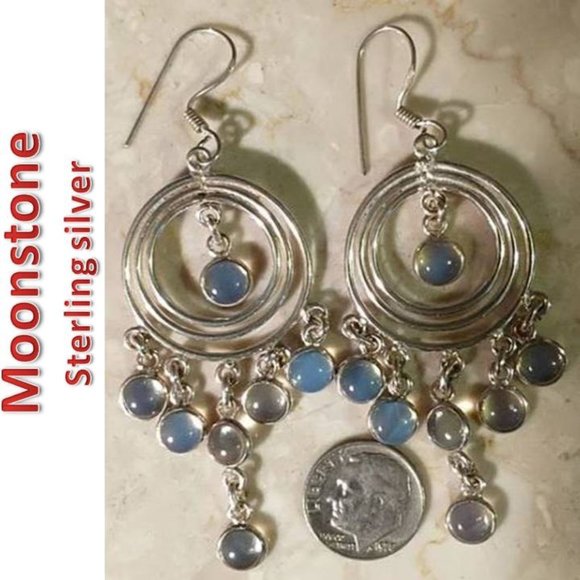 Jewelry - 🌵 3/$45 opalite sterling silver earrings E08 NEW